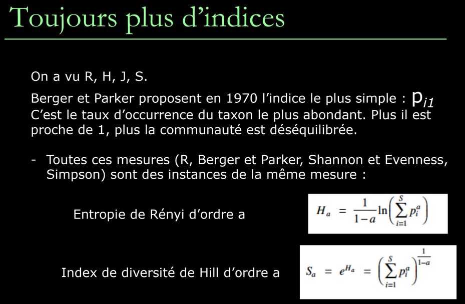 Toujours plus d'indices