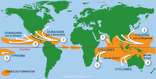 Ouragans, typhon, tornade, cyclone